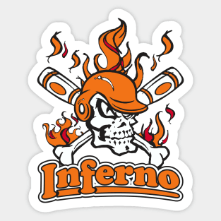 Inferno Baseball Logo Sticker